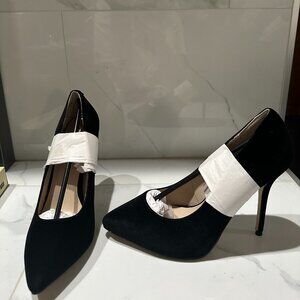 Black Velvet High Heel